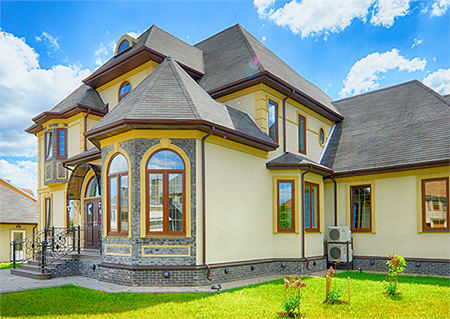 Остекление коттеджей окнами ПВХ и алюминия